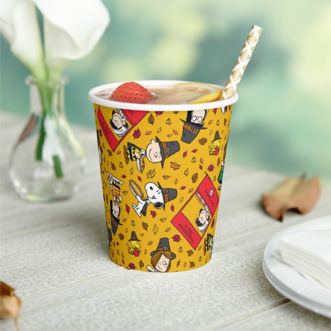 Peanuts | Happy Thanksgiving Pattern Paper Cups (Insitu)