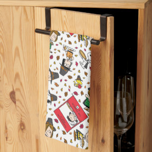 Peanuts   Happy Thanksgiving Pattern Tea Towel