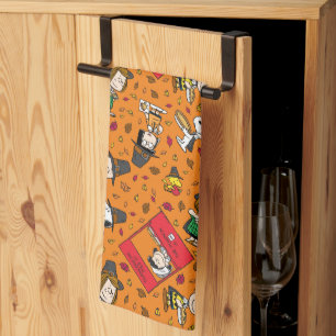 Peanuts   Happy Thanksgiving Pattern Tea Towel