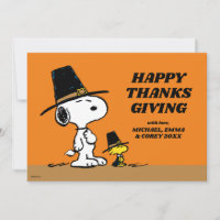 Peanuts | Happy Thanksgiving Pilgrims