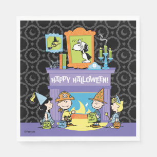 Peanuts Haunted Halls Halloween Napkin