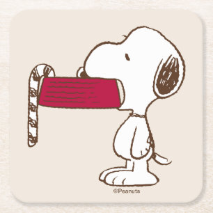 Peanuts Holiday Delights Square Paper Coaster