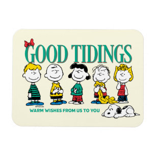 Peanuts   Holiday Good Tidings Magnet