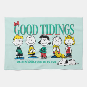 Peanuts Holiday Good Tidings Tea Towel
