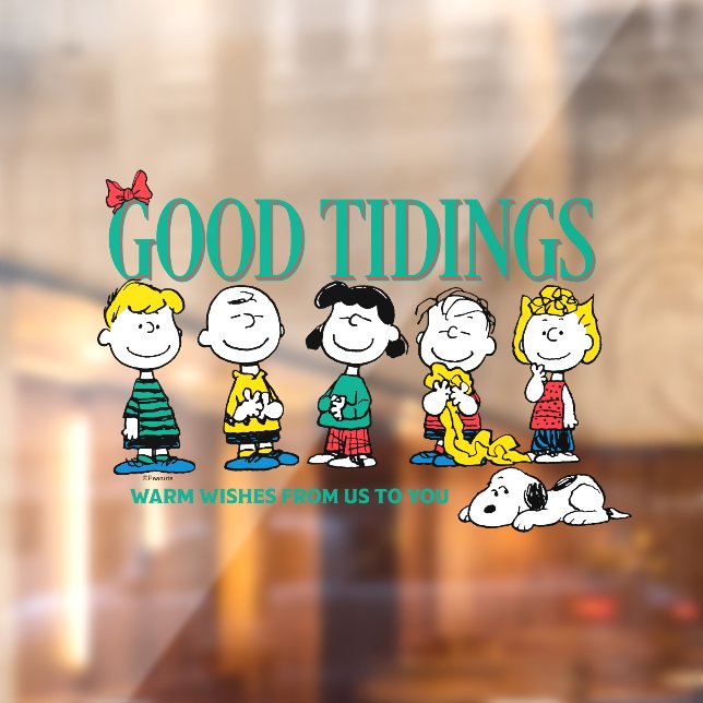 Peanuts | Holiday Good Tidings Window Cling (Sheet 2)