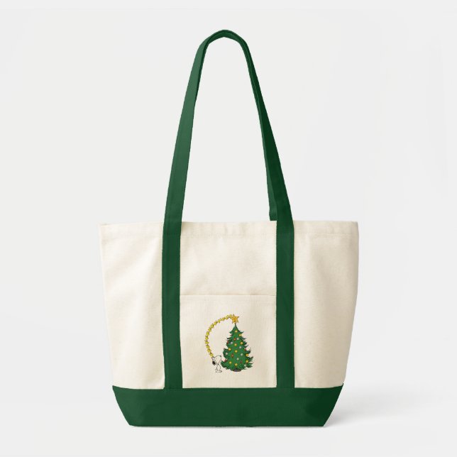 Peanuts | Holiday Tree Trimming Tote Bag (Front)