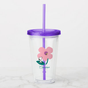 Peanuts   Illustrating Nature   Add Your Name Acrylic Tumbler