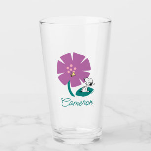 Peanuts Illustrating Nature Add Your Name Glass