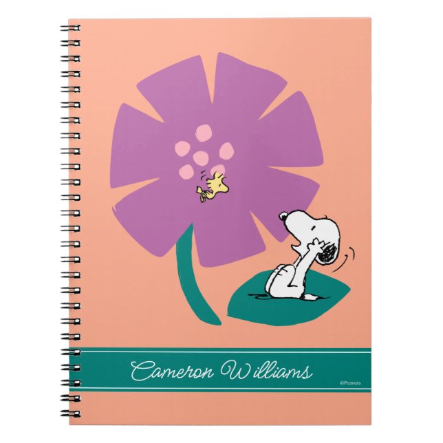 Peanuts | Illustrating Nature | Add Your Name Notebook (Front)