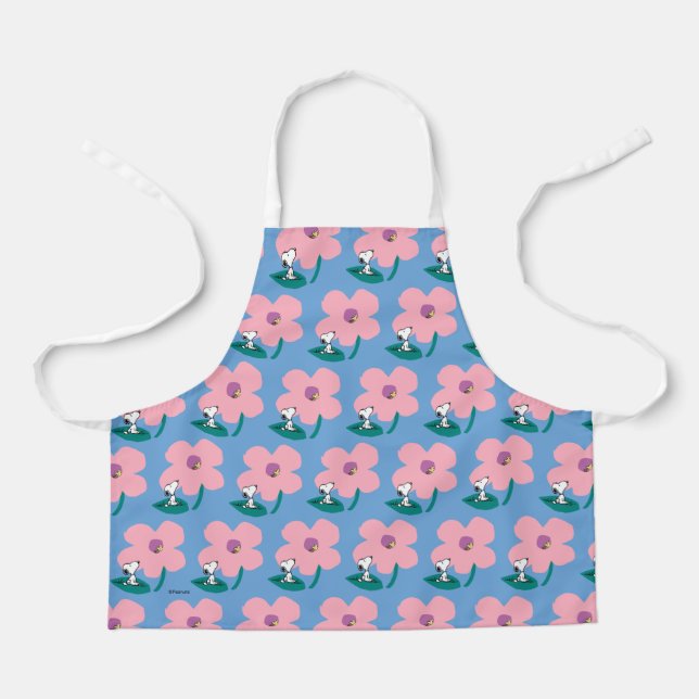 Peanuts | Illustrating Nature Pink Flower Apron (Front)