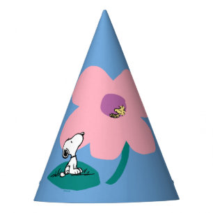 Peanuts Illustrating Nature Pink Flower Party Hat