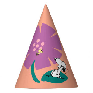 Peanuts   Illustrating Nature Purple Flower Party Hat