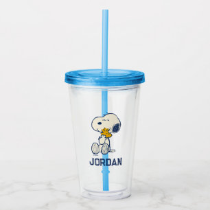 Peanuts In Bloom   Add Your Name Acrylic Tumbler