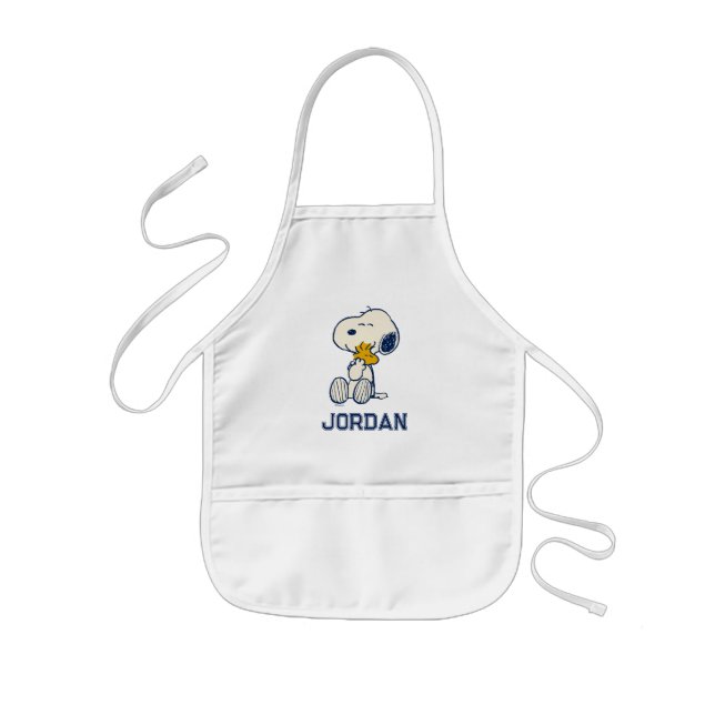 Peanuts In Bloom | Add Your Name Kids Apron (Front)