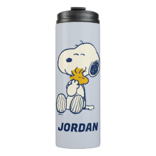Peanuts In Bloom   Add Your Name Thermal Tumbler