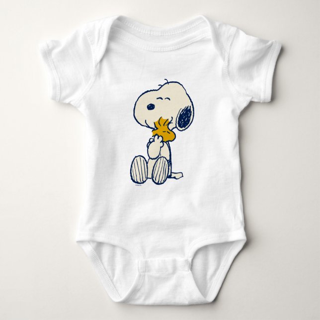 Peanuts In Bloom Baby Bodysuit (Front)