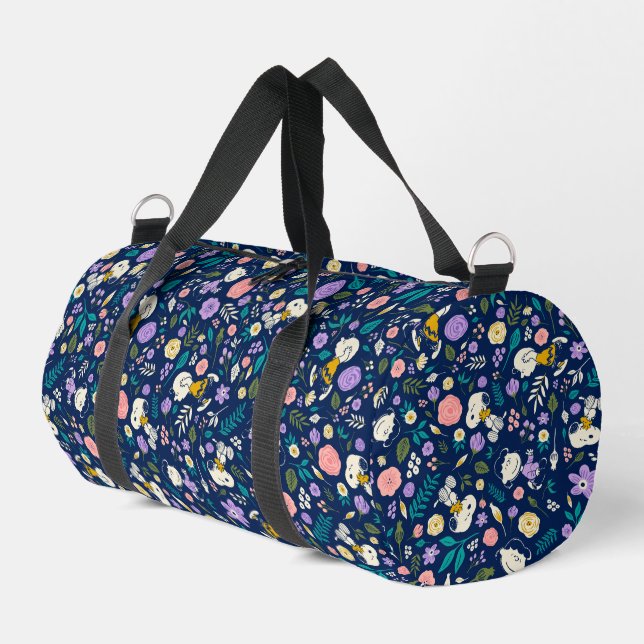 Peanuts In Bloom Pattern Duffle Bag (Left Corner)
