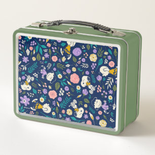 Peanuts In Bloom Pattern Metal Lunch Box