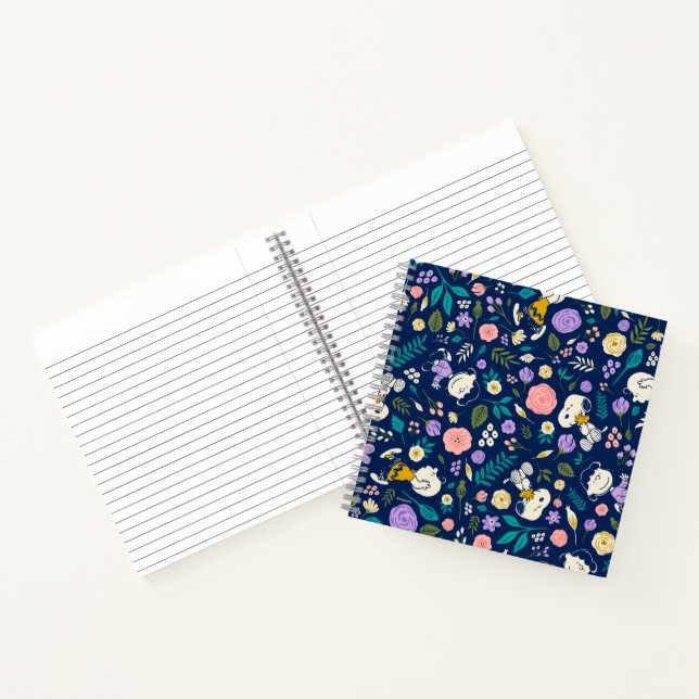 Peanuts In Bloom Pattern Notebook (Inside)