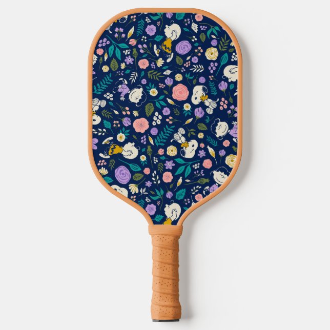 Peanuts In Bloom Pattern Pickleball Paddle (Front)