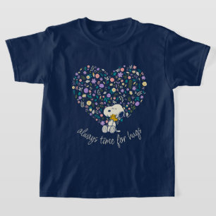 Peanuts In Bloom   Snoopy Heart T-Shirt