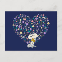 Peanuts In Bloom | Snoopy & Woodstock Heart