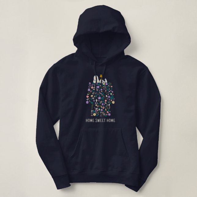 Peanuts In Bloom | Snoopy's Doghouse Hoodie (Design Front)