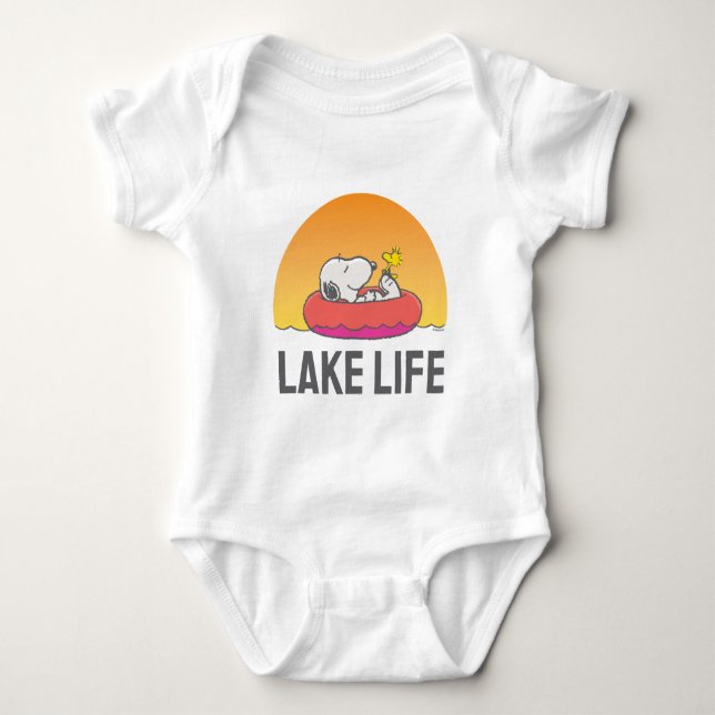 Peanuts | Inner Tube Floating Baby Bodysuit (Front)