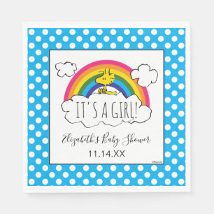 Peanuts It's A Girl Baby Shower Napkin