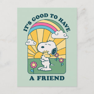 Peanuts   It's Good To Have Friends Postcard