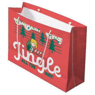 Peanuts   Jingle All the Way Large Gift Bag