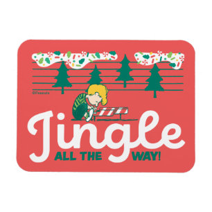 Peanuts Jingle All the Way Magnet