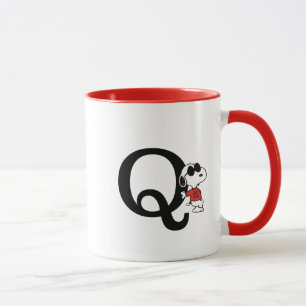 Peanuts "Joe Cool" Standing Monogram Q Mug