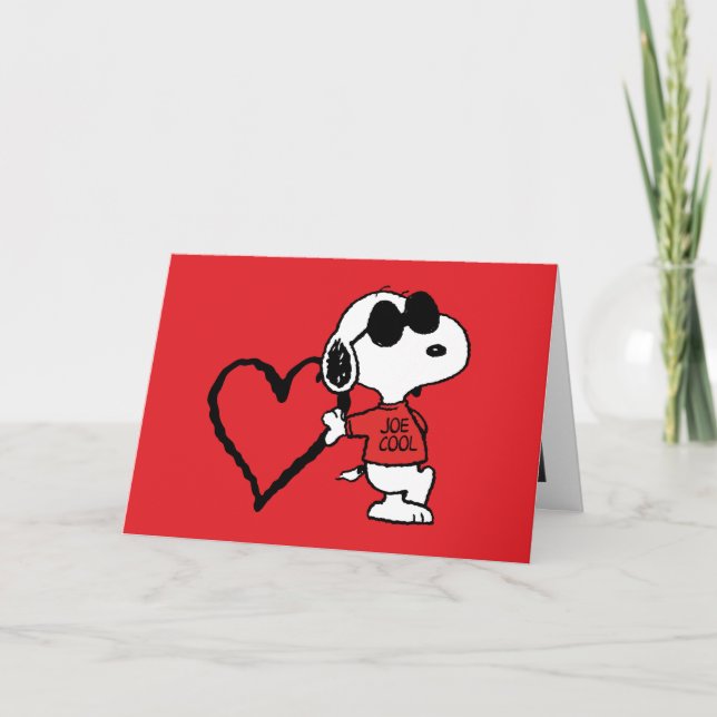 Peanuts | Joe Cool Valentine's Day Holiday Card (Front)
