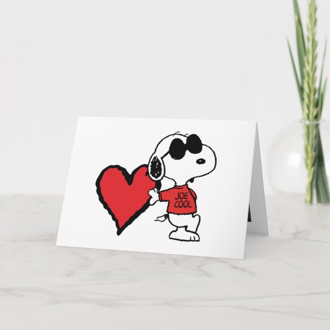Peanuts | Joe Cool Valentine's Day Holiday Card (Front)