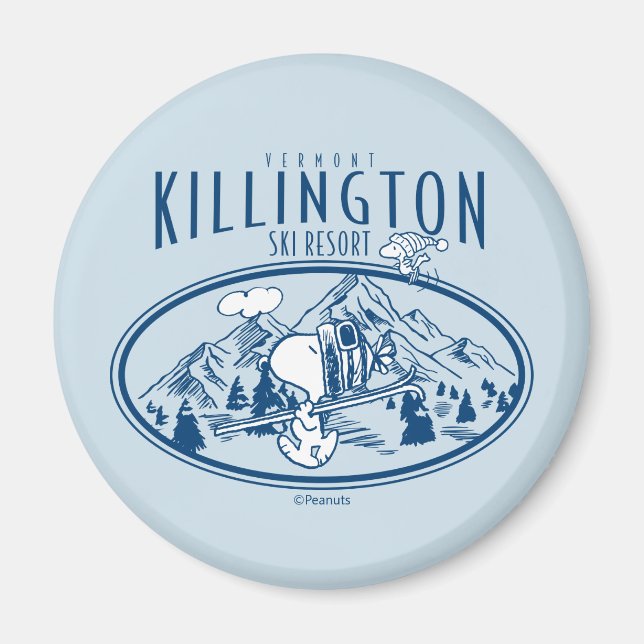 Peanuts | Killington Ski Resort Vermont Magnet (Front)