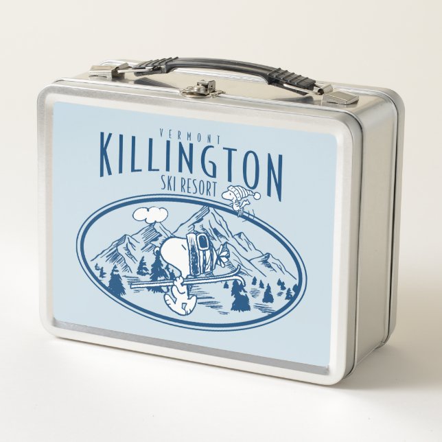 Peanuts | Killington Ski Resort Vermont Metal Lunch Box (Front)