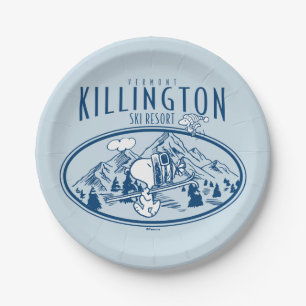 Peanuts   Killington Ski Resort Vermont Paper Plate