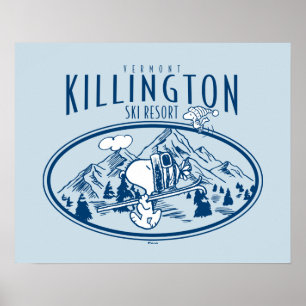 Peanuts   Killington Ski Resort Vermont Poster