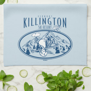 Peanuts   Killington Ski Resort Vermont Tea Towel