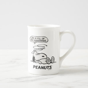Peanuts   Life is Full of Rude Awakenings Bone China Mug