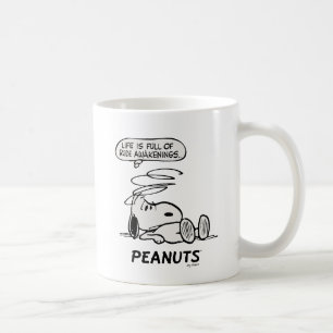 Peanuts   Life is Full of Rude Awakenings Coffee Mug