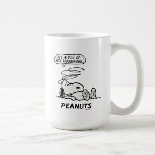 Peanuts   Life is Full of Rude Awakenings Coffee Mug