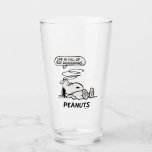 Peanuts   Life is Full of Rude Awakenings Glass