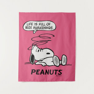 Peanuts   Life is Full of Rude Awakenings Tapestry