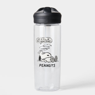 Peanuts   Life is Full of Rude Awakenings Water Bottle