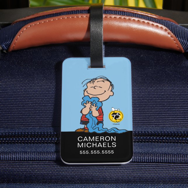 Peanuts | Linus Blanket Smile Luggage Tag (Back Insitu 4)