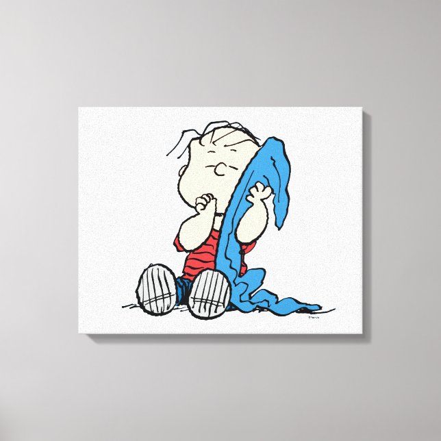 Peanuts | Linus & His Blanket Canvas Print (Front)