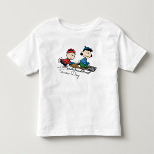 Peanuts   Linus & Lucy Sled Riding Toddler T-Shirt
