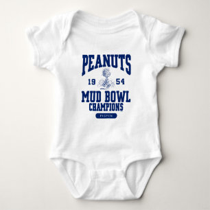 Peanuts   Linus Mud Bowl Champions 1954 Baby Bodysuit
